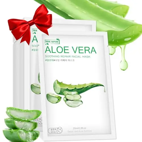 IREV Aloe Vera Face Mask 10-pack sheet masks for sensitive skin