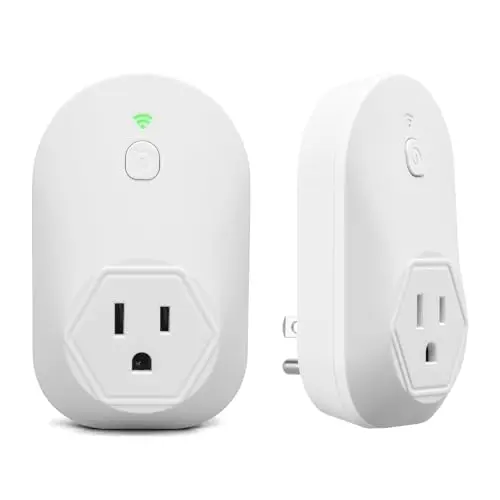 Small white Haoguo device that plugs into a generator socket for electromagnetic pulse (EMP) and surge protection.