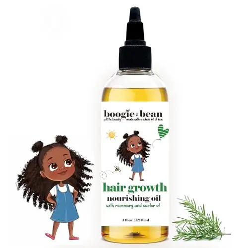 Boogie and Bean Natural Hair Growth Oil for Kids bottle