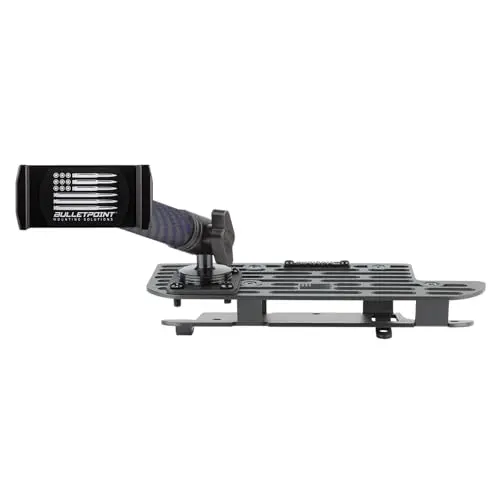 Bulletpoint RubiGrid v2 modular metal dash mount for Ram trucks on a dashboard.