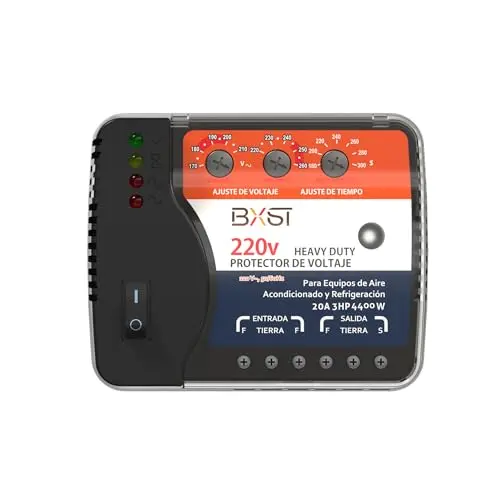BXST 220V surge protector with adjustable settings for mini splits