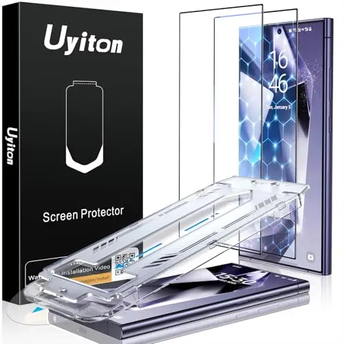 Uyiton UnBreak-Glass 2-pack tempered glass screen protector for Samsung Galaxy S24 Ultra