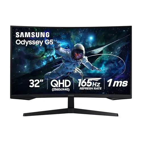 Samsung 32-inch Odyssey G55C curved gaming monitor