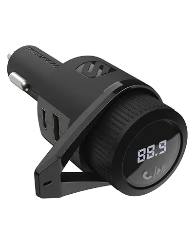 Scosche Bluetooth FM transmitter car kit with dual USB ports