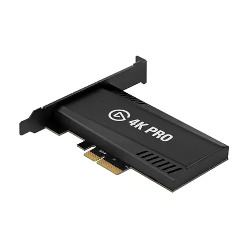 Elgato 4K Pro internal PCIe capture card installed in a gaming PC