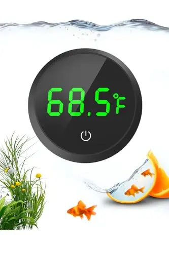 QZQ wireless touch digital fish tank thermometer with LED screen