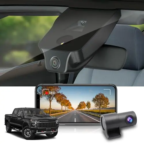 FITCAMX 4K dual dash cam for Chevy Silverado 2022-2025