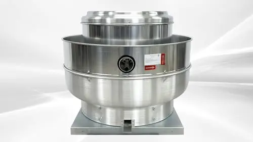 Elite Kitchen Supply commercial silver exhaust fan for roof or wall mount