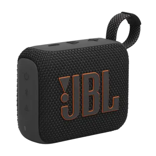 JBL Go 4 ultra-portable Bluetooth speaker in black