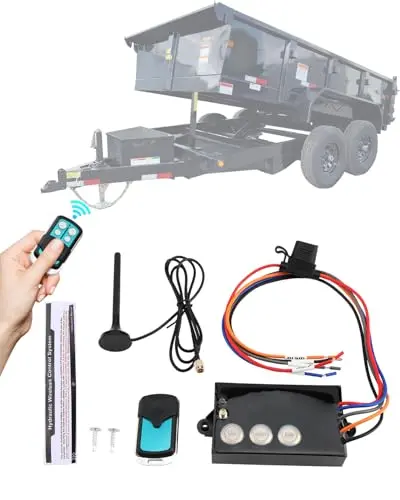 Gledewen Wireless Dump Trailer Remote Kit with receiver box
