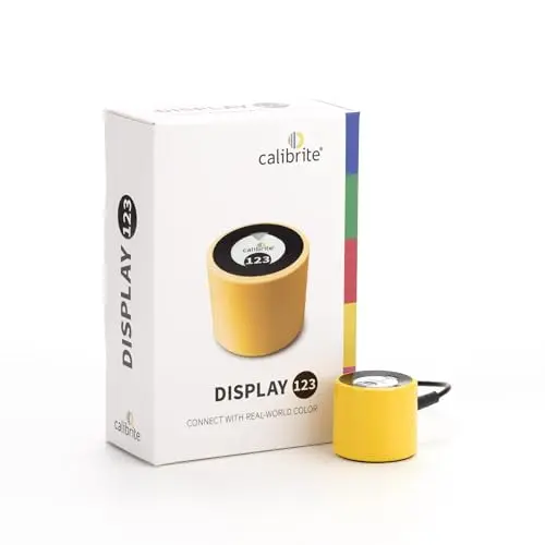 Calibrite Display 123 compact color calibration device with USB-C cable