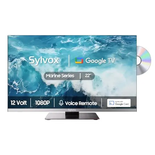 SYLVOX 22-inch Marine Series TV with built-in DVD player