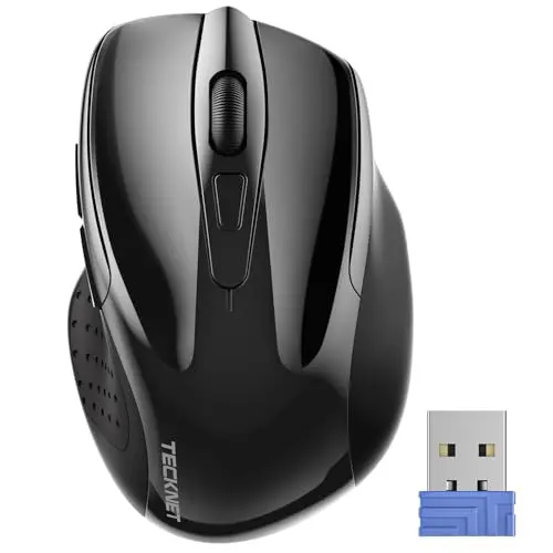 TECKNET compact ergonomic wireless mouse for small hands