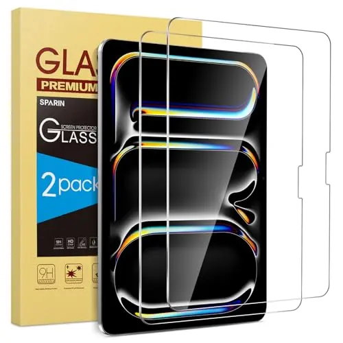 SPARIN 2-pack clear tempered glass screen protector for iPad Pro 11 inch