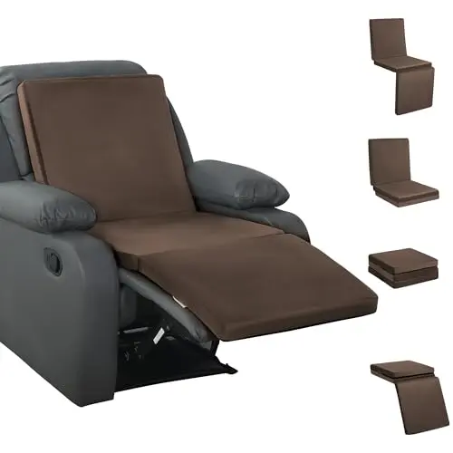 HOMBYS 3-in-1 recliner seat cushion set with lumbar and leg support