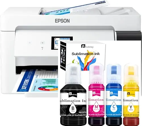 Pinckney white all-in-one super-tank printer with wide format and scanner