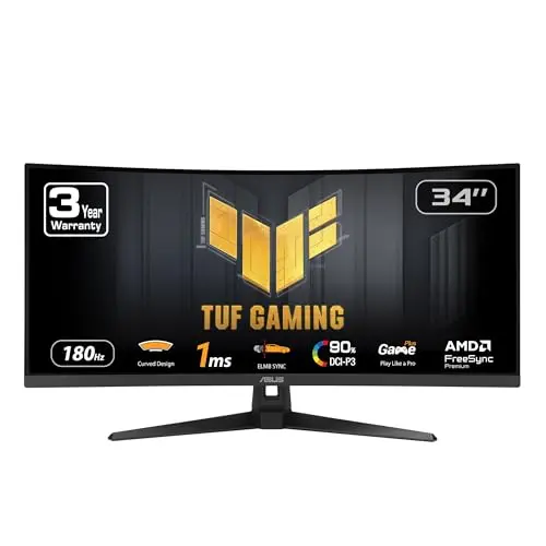 ASUS TUF Gaming 34-inch ultra-wide curved monitor
