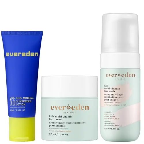 Evereden Kids Daily 1-2-3 skincare routine bundle set