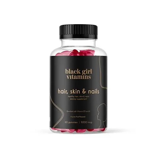 Black Girl Vitamins Hair Skin and Nails Gummies bottle