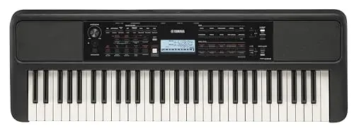 Yamaha PSR-E383 keyboard with touch-sensitive keys and display