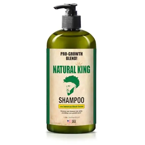 SFC Natural King Jamaican Black Castor Oil Shampoo for Men in a large 33.8 oz bottle