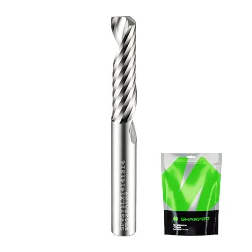 SHARPRO O flute upcut spiral router bit for acrylic cutting