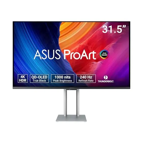 ASUS ProArt 32-inch QD-OLED 4K professional monitor for color grading