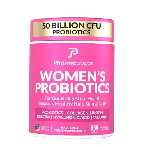 Advanced Women's Probiotics for Gut Health with Hair, Skin, & Nails vitamins