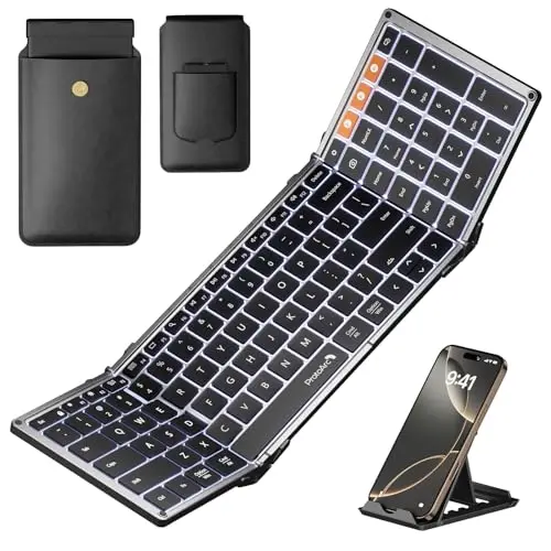 ProtoArc XK01 Plus backlit foldable bluetooth keyboard