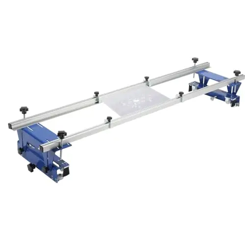 ONECHOI 48-inch router sled with XYZ adjustable carriages for wood slabs