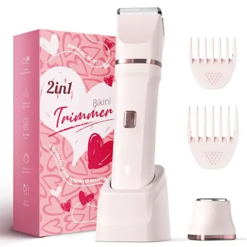 Risina Painless Electric Razor for Women with dual ceramic blade heads