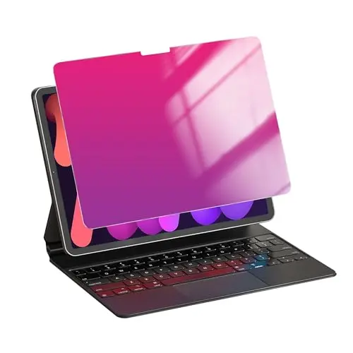 Eliphelet purple gradient privacy and anti-blue light tempered glass for iPad 10.2 inch