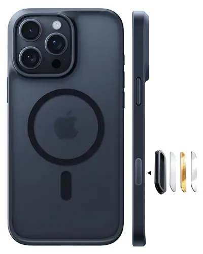 TORRAS translucent matte black MagSafe case for iPhone 16 Pro