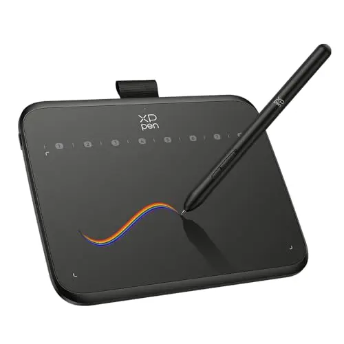 XP-Pen Deco 640 drawing tablet with stylus and cable