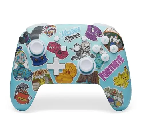 PowerA Enhanced Wireless Controller in Fortnite Sticker Mania design