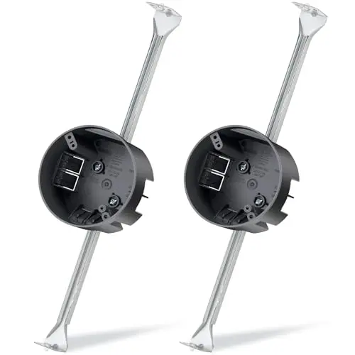 Therwen 2-pack adjustable ceiling fan brace and electrical box