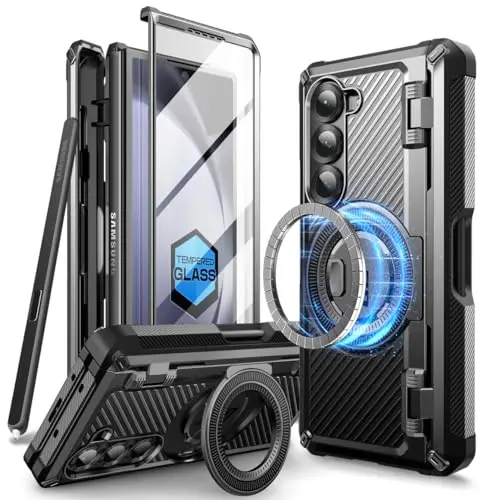 SUPCASE Unicorn Beetle Pro Mag case for Galaxy Z Fold 6 with magnetic ring holder visible