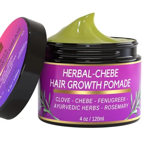 MAKOF BEAUTY Chebe Hair Growth Grease jar with herbs