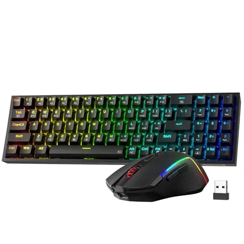 Redragon S136 wireless mechanical keyboard and mouse with hot-swappable switches