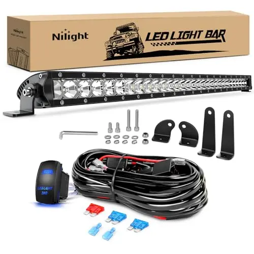 Nilight 31-inch super slim LED light bar with 3D projector design