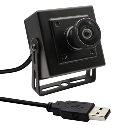 SVPRO small metal USB camera module with a wide-angle lens, ideal for mounting on a 3D printer.