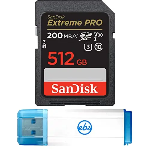SanDisk Extreme Pro 512GB large capacity SD card