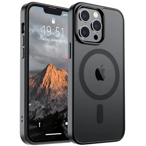 SUPFINE matte translucent magnetic iPhone 13 Pro Max case