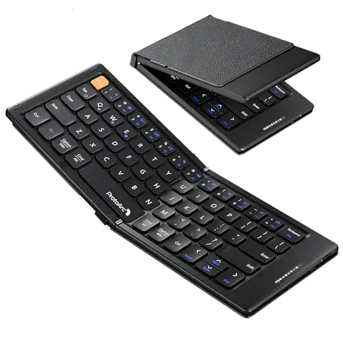 ProtoArc XK04 compact two-fold pocket-sized bluetooth keyboard
