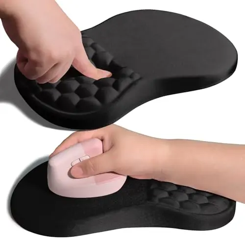 Armanza ergonomic joint wrist support mouse pad with memory foam