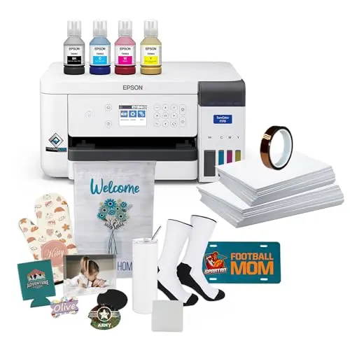 Epson SureColor F170 Dye-Sublimation Printer with included starter kit