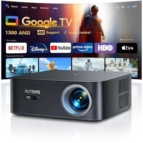 Valerion VisionMaster Pro 4K Laser Projector for home theater and golf simulator