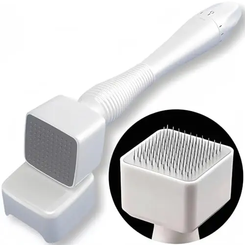 Ysrisny white derma stamp with adjustable needle dial shown