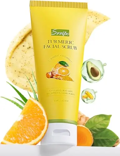 Srripo Vitamin C and Turmeric face scrub jar