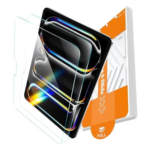 EZ-GLAZ shatterproof screen protector with installation frame for iPad Pro 13 inch